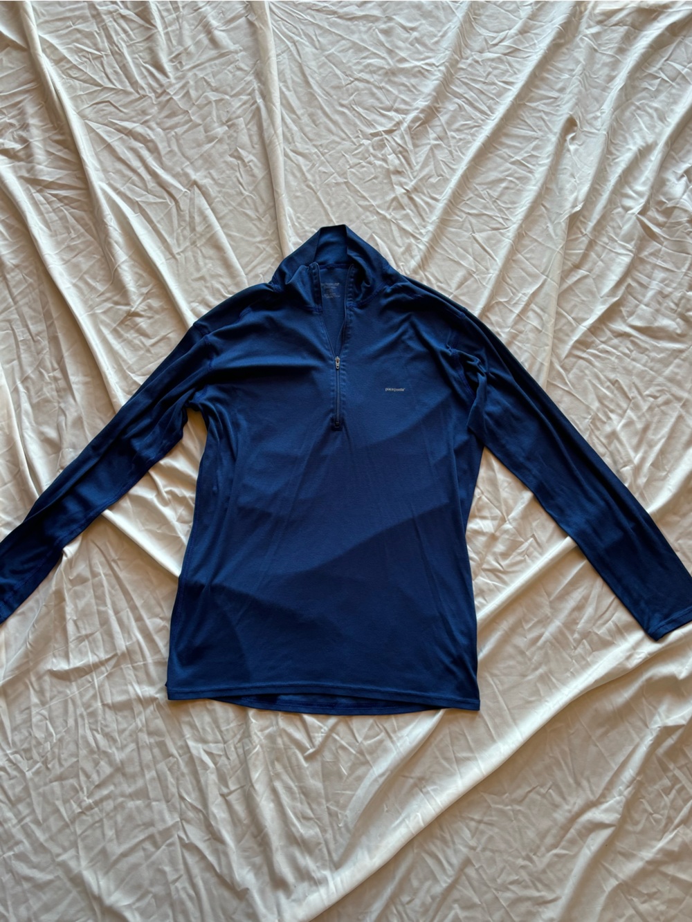 Patagonia Navy Half-Zip Performance Top